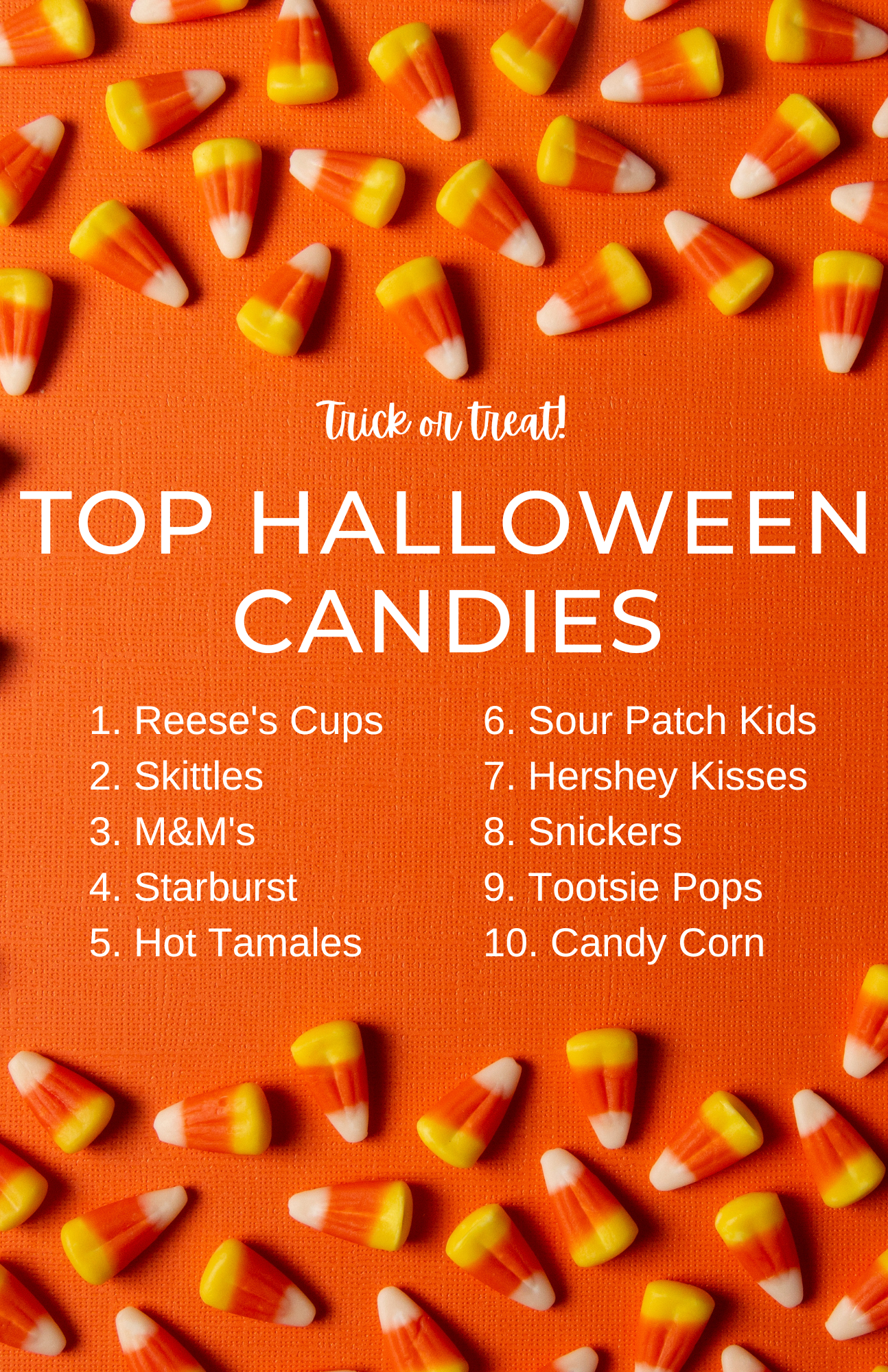 Orange Candy Corn Halloween Party Instagram Post (Flyer (Portrait)) (1)